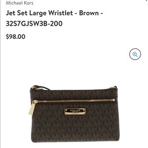 NWT Michael Kors LG Wristlet